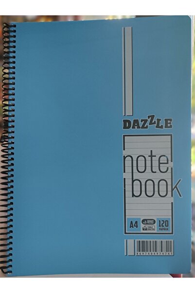 ada çanta kırtasiye Dazzle A4 120 Sheets Spiral Ruled Notebook Ard990001