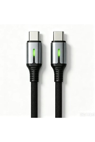 KUNOWA D01 USB-C to USB-C Cable 240W, Braided Woven Cable with LED Charging I...