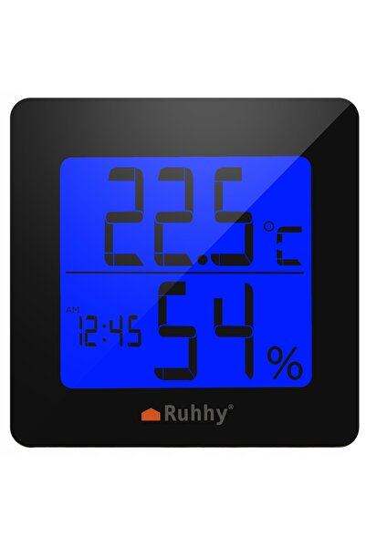 Ruhhy Termometru Higrometru Ceas Electronic Stație Meteo LCD 5 în 1