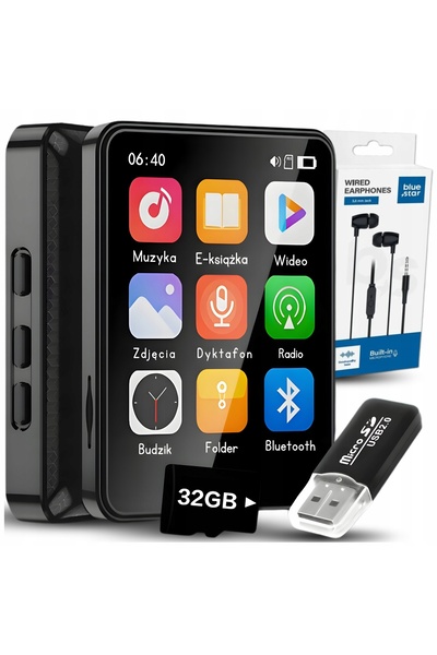 ZeeTech RECOVERER MP3 MP4 32GB BOXĂ BLUETOOTH MENIU PL RADIO DICTAFON CĂȘTI