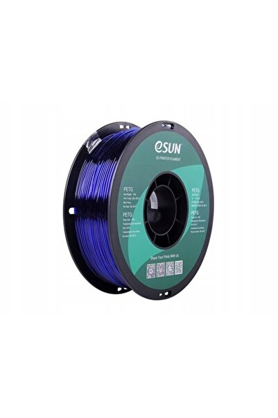 eSun Filament PETG albastru pe rolă de hârtie 1.75mm