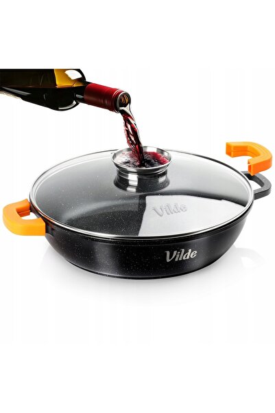 ARTEMİSPAK Tigaie-grătar din granit cu capac 32cm 4.7L