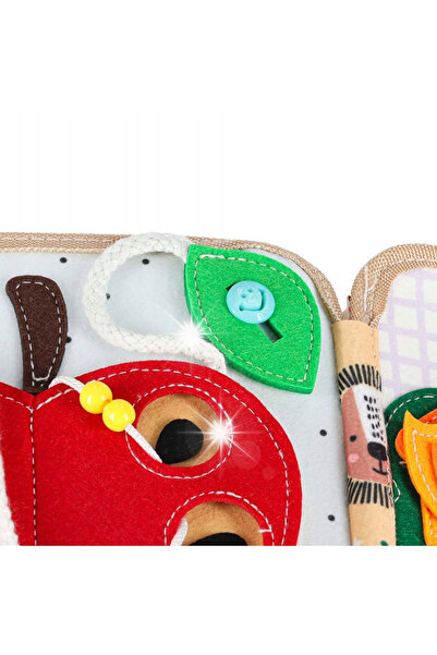 ARTEMİSPAK Carte senzorială din pâslă, tip busy board, jucărie educativă