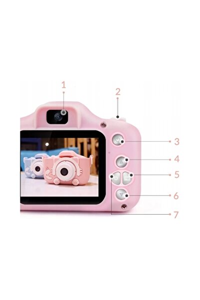 ZeeTech Cameră digitală pentru copii 40Mpx, cameră selfie, jocuri + card de 32GB