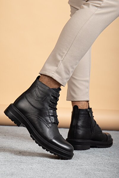 maximoda Genuine Leather, Fur Inside, Water Resistant, Thick Sole, Men's Real...