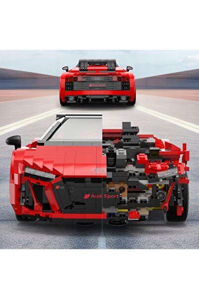 Rastar Set de construcție Mașini Mașină sport AUDI R8 1440 El. Set 1:14
