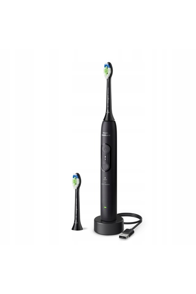 Philips Periuță de dinți sonică Sonicare 4100 neagră 2 capete HX4042/52