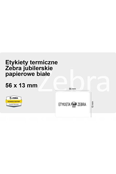 Zebra Etichete adezive pentru bijuterii 3015494 56x13mm 3510 bucăți