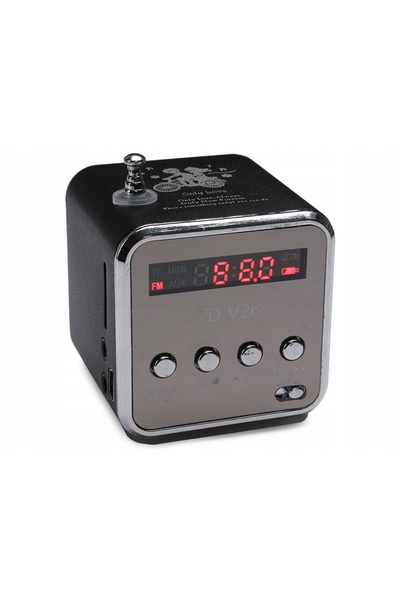 verk group Boxă wireless portabilă mini radio FM LED