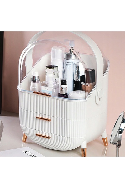 Strado Organizator tip cutie/casetă pentru cosmetice, geantă cosmetică de dam...