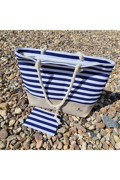 Malatec Geantă de plajă stil marinăresc pentru picnic