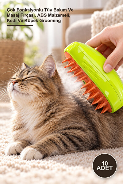 Yenilig 10 Pieces Steam Cat Comb – Multifunctional Hair Grooming and Massage ...