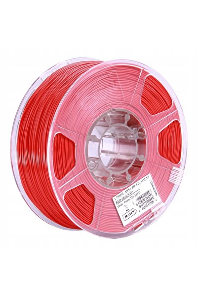eSun Filament ABS+ roșu, bobină de hârtie, 1.75mm