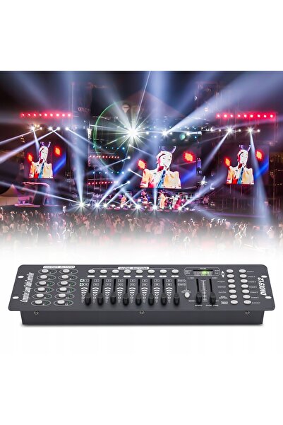 LIGHT4ME Controler DMX 192 Canale Controler de Iluminat Consolă DMX Pentru Lu...