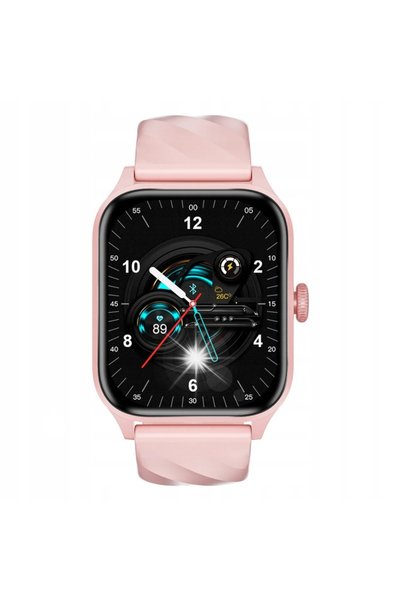 NO BRAND Ceas inteligent weofly active pink SpO, alarmă, ceas deșteptător, IP...