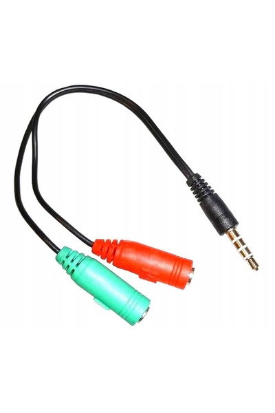 Hertz Adaptor pentru căști MiniJack 4 pini 2xMiniJack