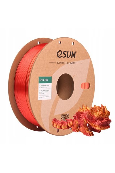 eSun Filament Silk-PLA Scorching Sun multicolor 1.75mm 1kg bobină de hârtie