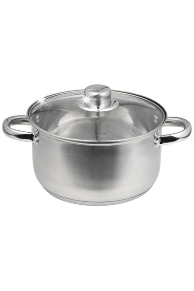 Domotti Vas de gătit cu capac 60834 SANTO 22CM 4,8L, compatibil cu inducție ș...