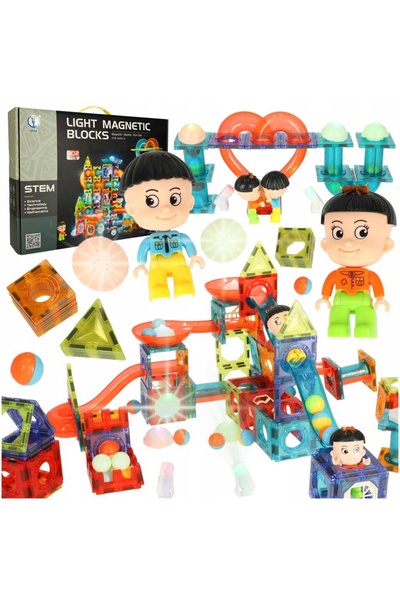 ARTEMİSPAK Cărămizi Luminoase Magnetice Jucărie de Construcție Panouri pentru...