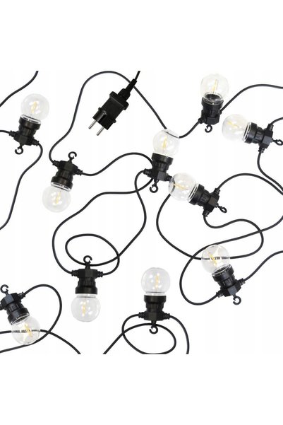 ARTEMİSPAK Ghirlandă luminoasă de exterior cu 10 becuri, luminițe decorative ...