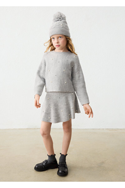 MAYORAL Girl's Sweater Gris Mez 4322