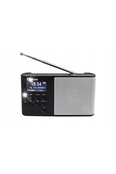 ELTRA KUCHENNE BUDOWLANE ULA RADIO DAB+ FM DIGITAL BATERIE AUX ARGINTIU