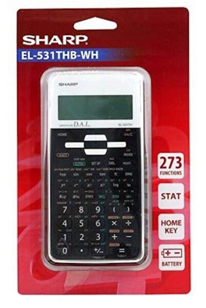 Sharp 273 Funcții 10 Cifre Negru și Alb Calculator Științific Calculator pent...