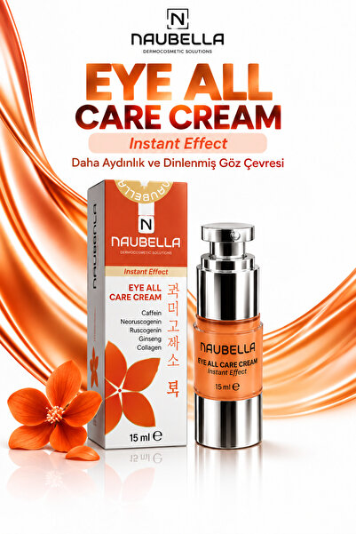 Eye All Care Cream Göz Altı Kremi | Kırışıklık, Kararma, Kuruluk İçin Aydınlatıcı Nemlendirici Göz Çevresi Kremi 15 ml
