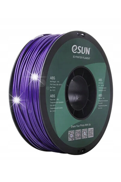 eSun Filament ABS violet, bobină de hârtie, 1.75mm, 1kg