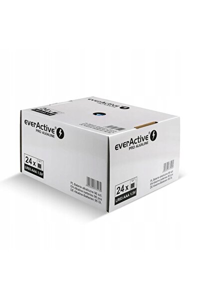everActive Baterii alcaline AAA/LR03 Pro Alkaline display trade 96 bucăți