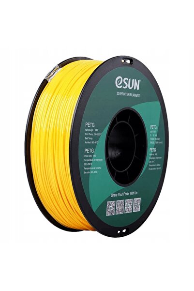 eSun Filament PETG galben solid, bobină de hârtie, 1.75mm