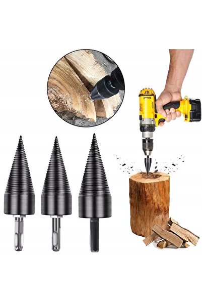 NO BRAND Burghiu conic pentru despicat lemne 32