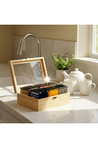 ARTEMİSPAK Organizator cutie pentru ceai, suport pentru pliculețe de ceai