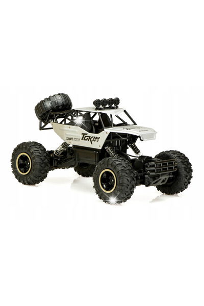 ARTEMİSPAK Mașină telecomandată RC Rock Crawler 1:12 4WD din metal, argintie
