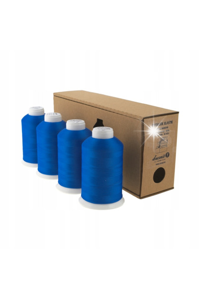 Łucznik Set de ațe de surfilare din poliester pentru cusut elastic, albastru.
