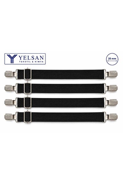 4 lü çarşaf, yatak pedi & şiltesi, alez tutucu, sabitleyici lastik. Metal klips ve ayar tokası.
