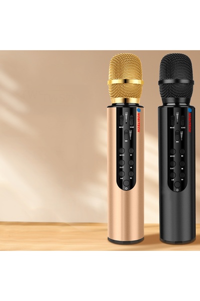 nobitech Microfon pentru copii, karaoke wireless, boxă Bluetooth, înregistrar...