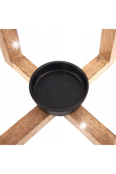 ARTEMİSPAK Lanterna din lemn, suport pentru lumânare tip tealight, sfeșnic, 4...
