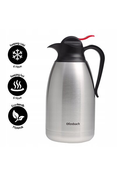 Ofenbach Termos pentru băuturi 2 l argintiu 101331 cafea ceai