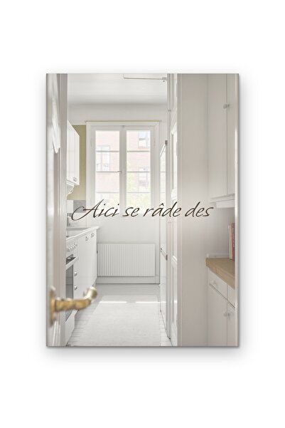 OEM Poster Carton 250g A4 Wall Art cu Citat Aici se râde des, Decor perete