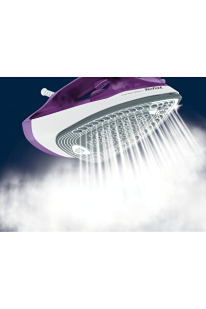 TEFAL Fier de călcat cu aburi Express Steam 2400W FV2836, anti-picurare, cu t...