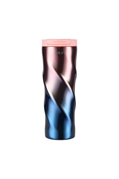 NİLSU Cană termoizolantă roz de 500ml, pentru cafea și ceai, menține cald sau...