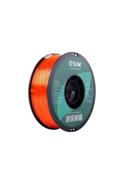 eSun Filament PETG portocaliu pe bobină de hârtie 1.75mm