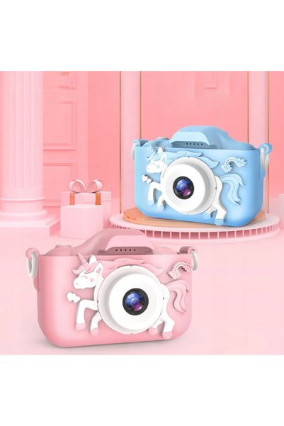 NO BRAND Cameră digitală pentru copii Unicorn UNICORN albastru albastru