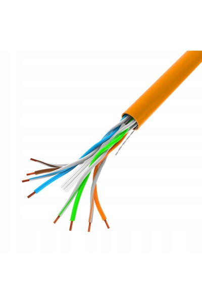 Lanberg Cablu UTP 1Gb/s 305m fire CCA portocaliu