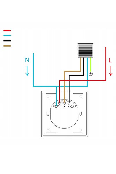 NO BRAND HeuxGir 86x86 mm întrerupător wifi pentru rulouri inteligent LED Ale...