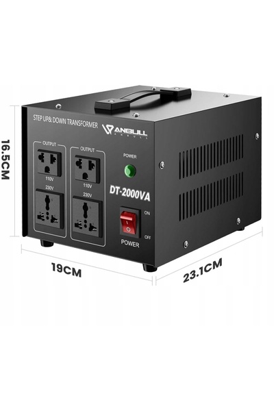 Anbull DT-2000W transformator de tensiune 110V 230V cu acțiune ridicătoare și...