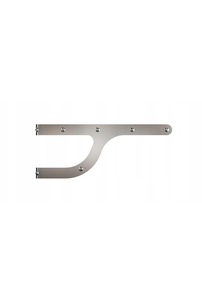 ANDEX Suport de raft pentru accesorii din oțel inoxidabil lustruit 322/SG Tec...