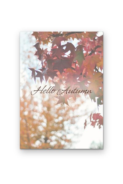OEM Poster Carton 250g A4 Salut Toamna, Decor Perete Citate, Mat 21x29.7 cm