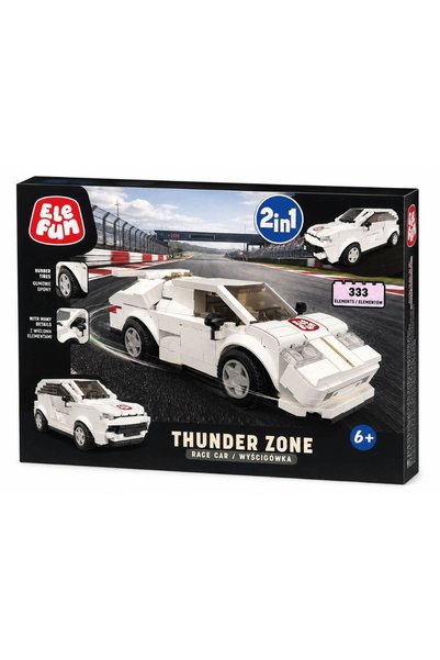 ELEFUN Set de construcție Thunder Zone - Mașină de curse 333 piese